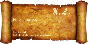 Muk Laura névjegykártya